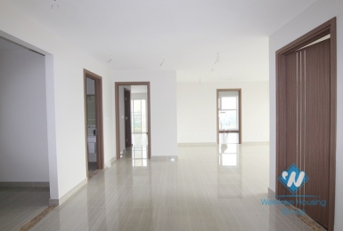 A bright and unfurinshed apartment on high floor for rent in Ciputra Compound
